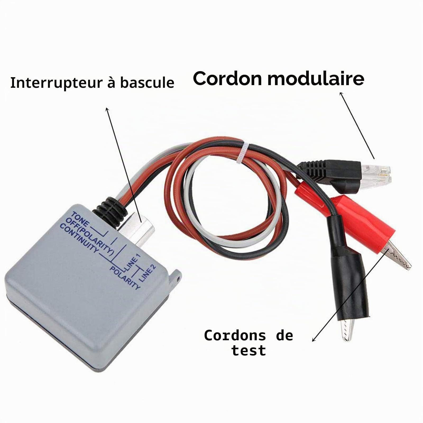 Testeur de circuit 200EP haute précision - Générateur de tonalité - Amplificateur inductif et kit de sonde avec volume réglable