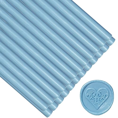 ONWINPOR - Varillas de sellado de cera para sello de cera, 20 varillas de sellado de cera para pistola de pegamento de 0.43 pulgadas, juego de