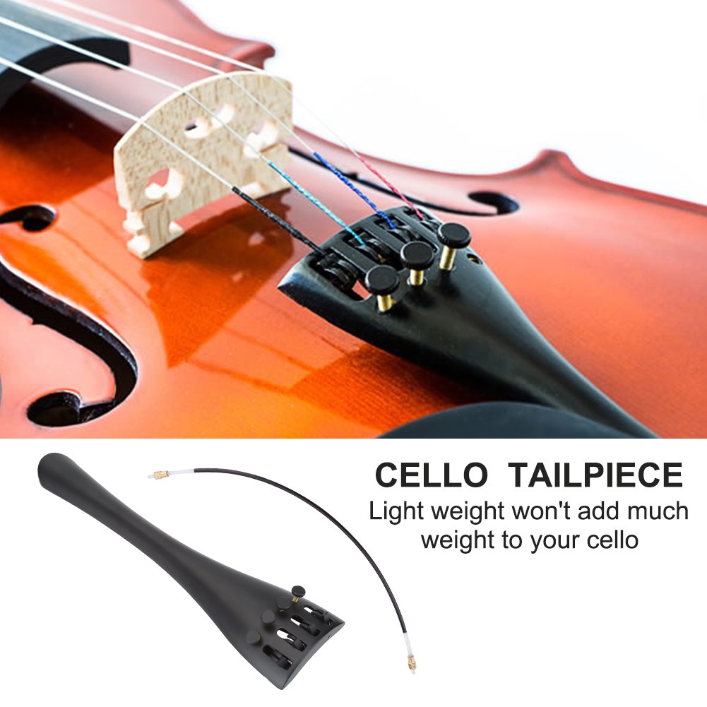 テールピース　チェロ用 チェロテールピース、アジャスター付き4ファインチューナー内蔵