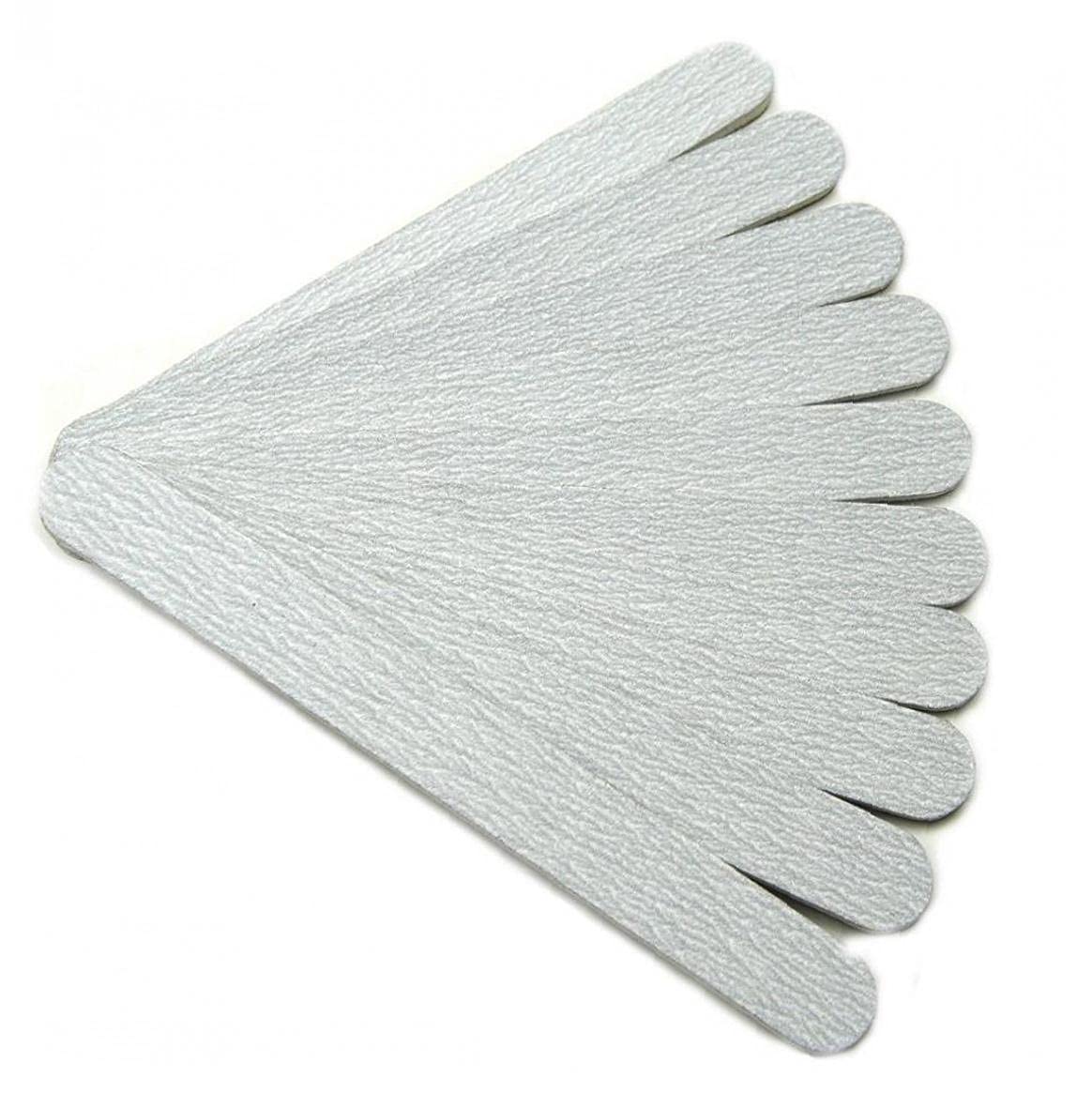 Oulensy Pack of 10 Professional Nail Files Zebra File Emery Board 100/100 Grit