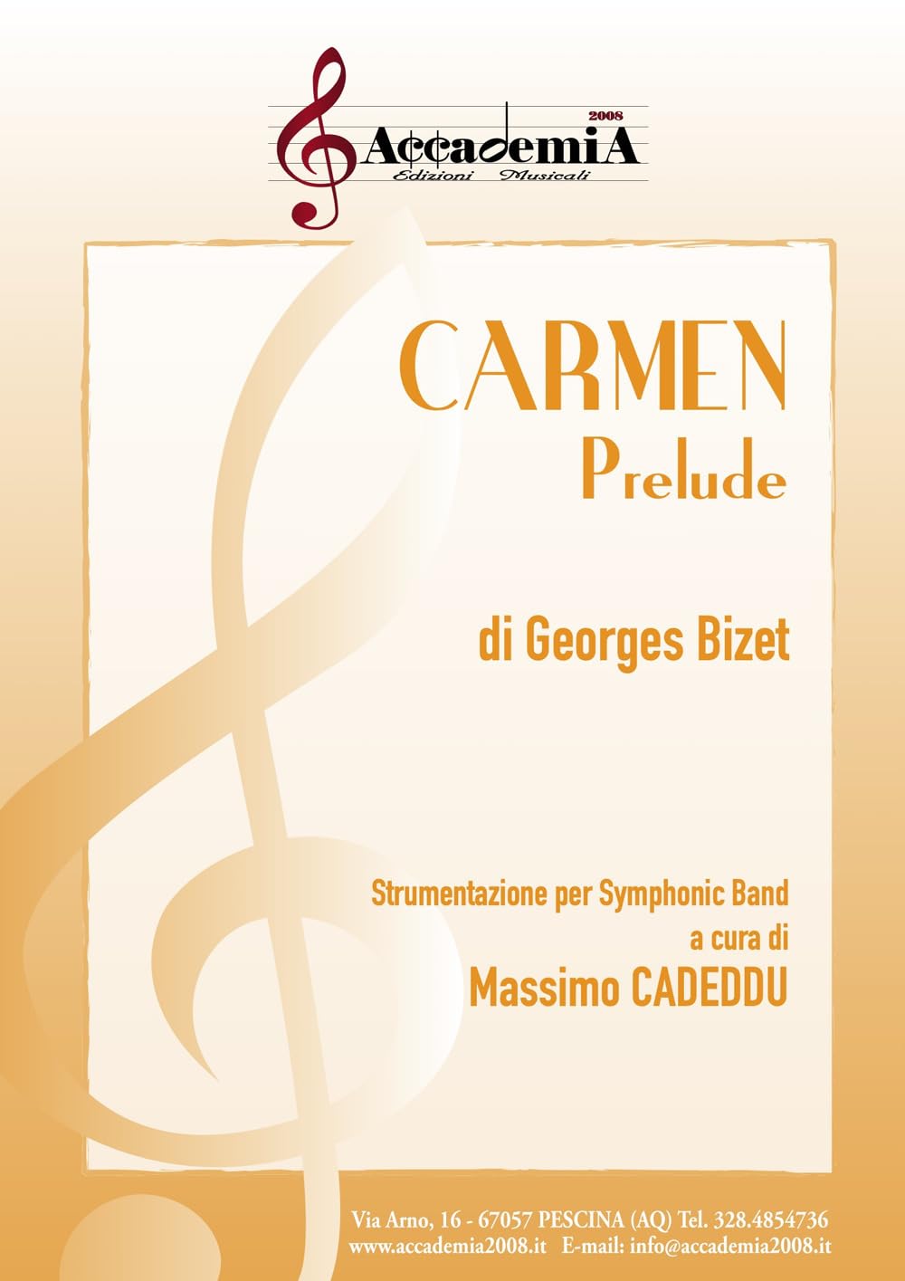 Carmen. Prelude. Strumentazione per symphonic band. Partitura