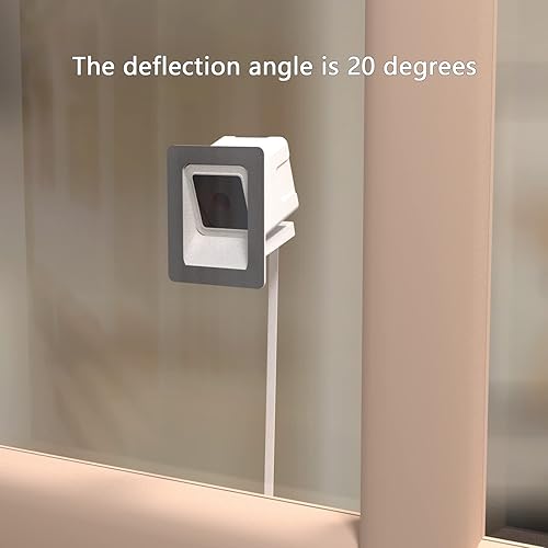 Miniatura 4 de Teccle Soporte de ventana en ángulo para Wyze Cam V3, inclinación de 20 grados (arribaabajoizquierdaderecha), a través de la ventana Cam v3, te
