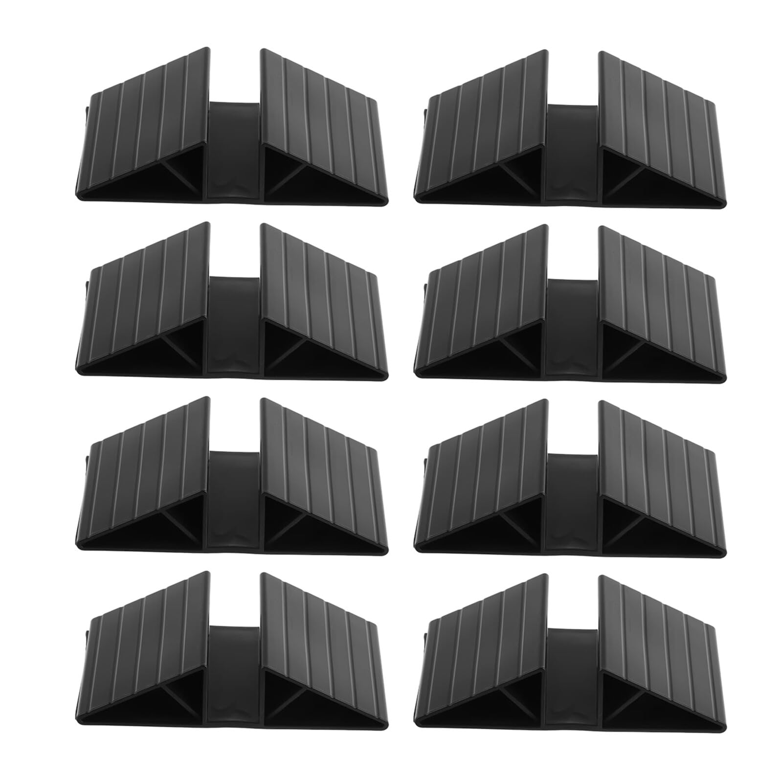 Barrière autoportante pour chien stable grâce au lot de 8 pieds triangulaires en ABS
