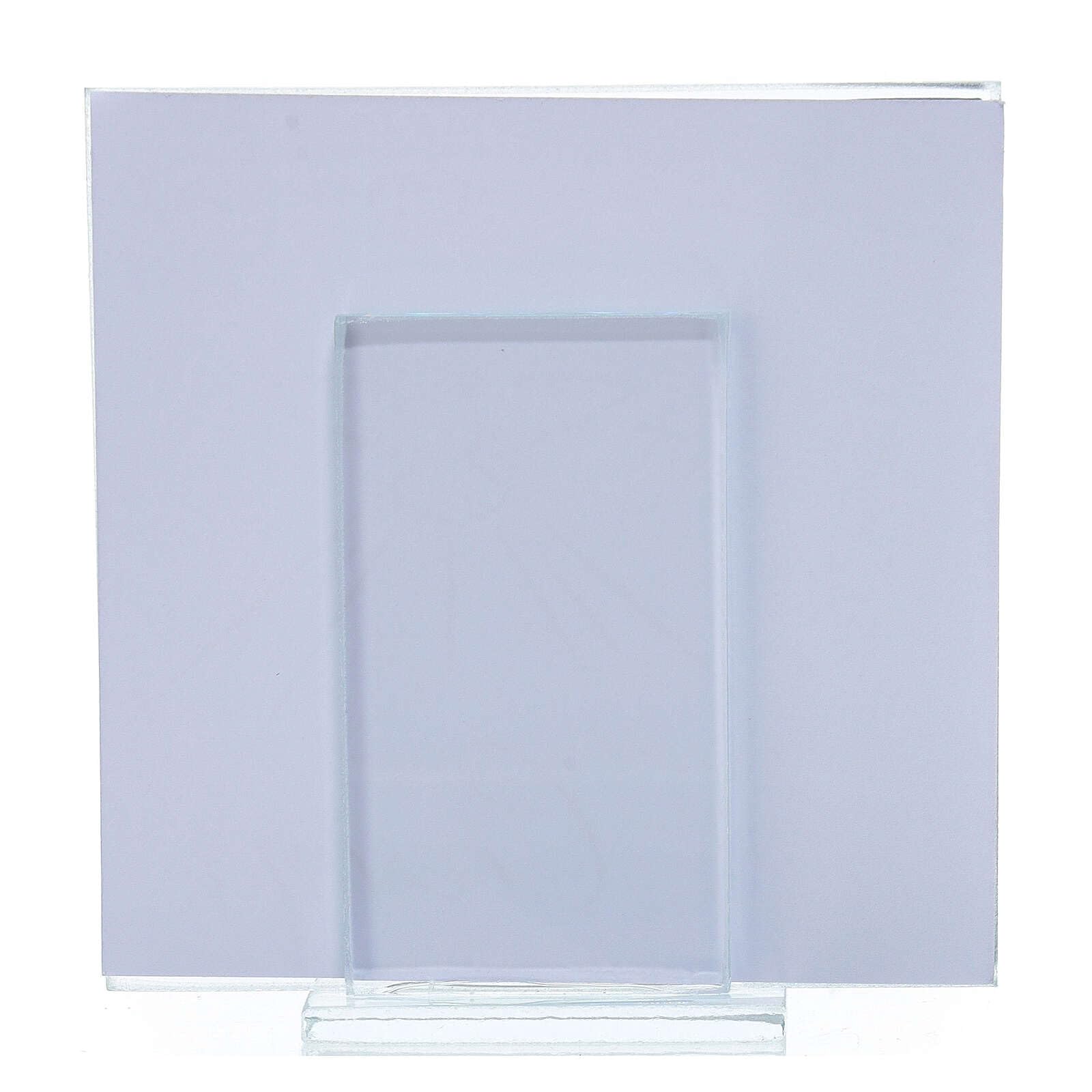 Cornice Portafoto Santa Cresima In Argento 925 - Misura 9x13 Cm, Con Decorazione Tiara E Colomba, Made In Italy, Con Scatola Regalo