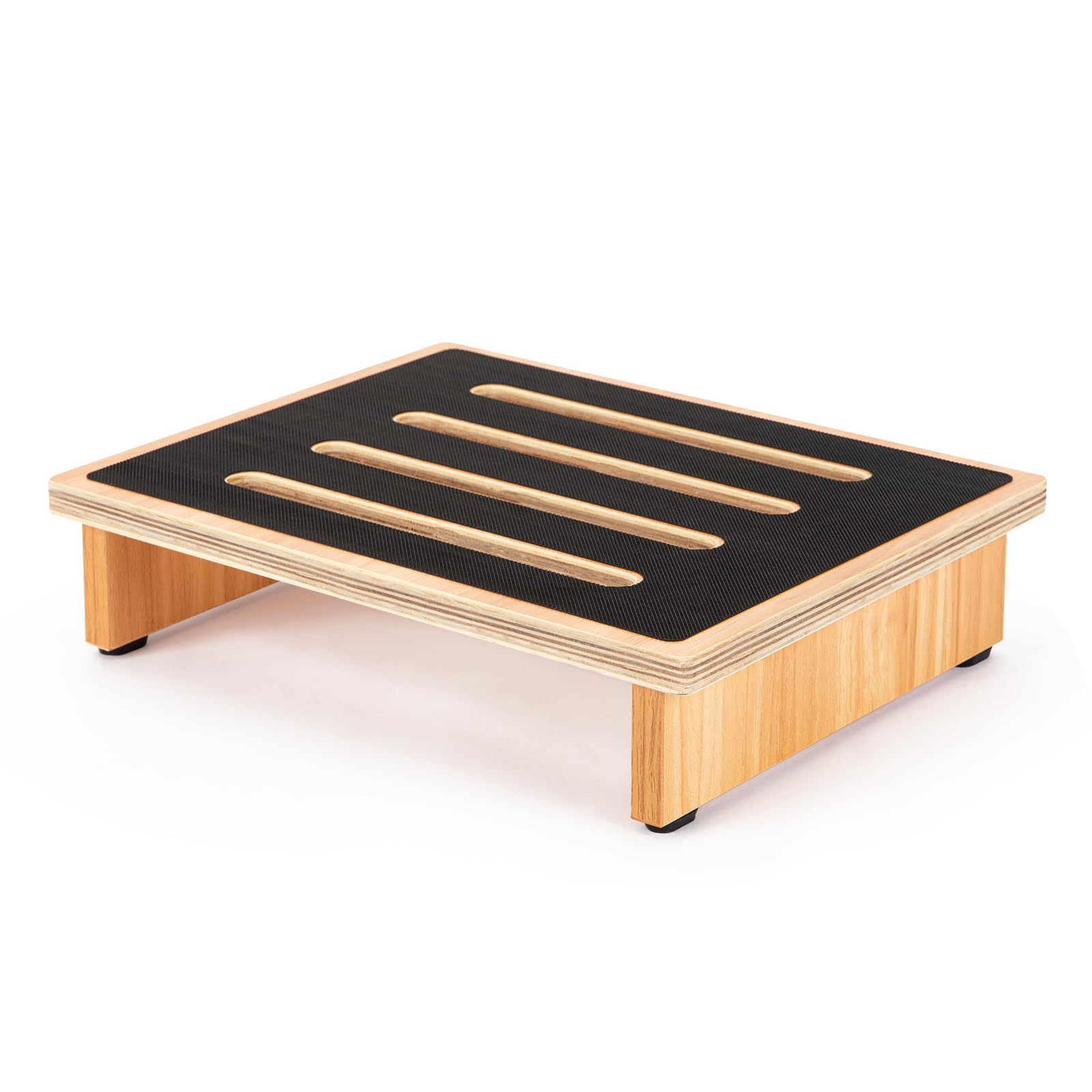 StrongTekStrongTek One Step Stool for Adults with Non-Slip Rubber Stepping Surface, Portable Wooden Riser, doorsteps, 440 lb. Load Capacity for Kitchen, Bathroom, or Bedside, Kid and Senior Support (Natural)The Forest Stewardship Council