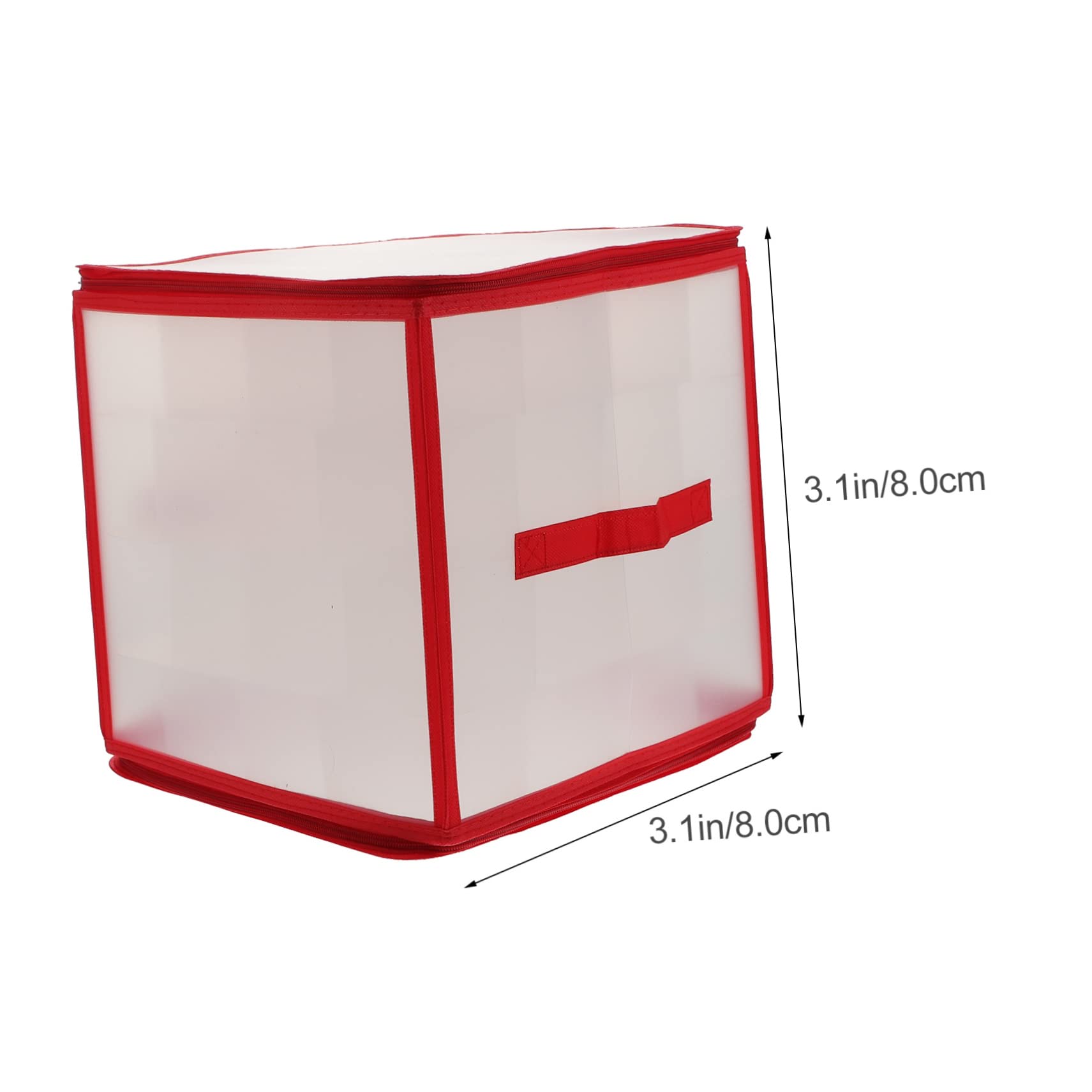 Hohopeti 2sätze Xmas Ornament Organizer Box Mit Abnehmbaren Fächern Praktische Aufbewahrungslösung Für Weihnachtskugeln Und Dekoration Für Zuhause Partys Und Geschäfte Transparent Und