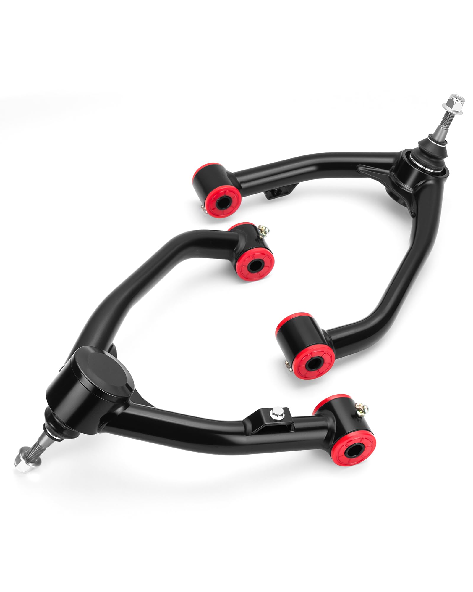 Upper Control Arms for 2007-2018 Chevy Silverado 1500, 2-4" Lift Adjustable Tubular Steel Control Arm With Ball Joint Fit 2007-2014 GMC Sierra 1500 Avalanche Tahoe Yukon, UCA Replace Stock Forged Arms