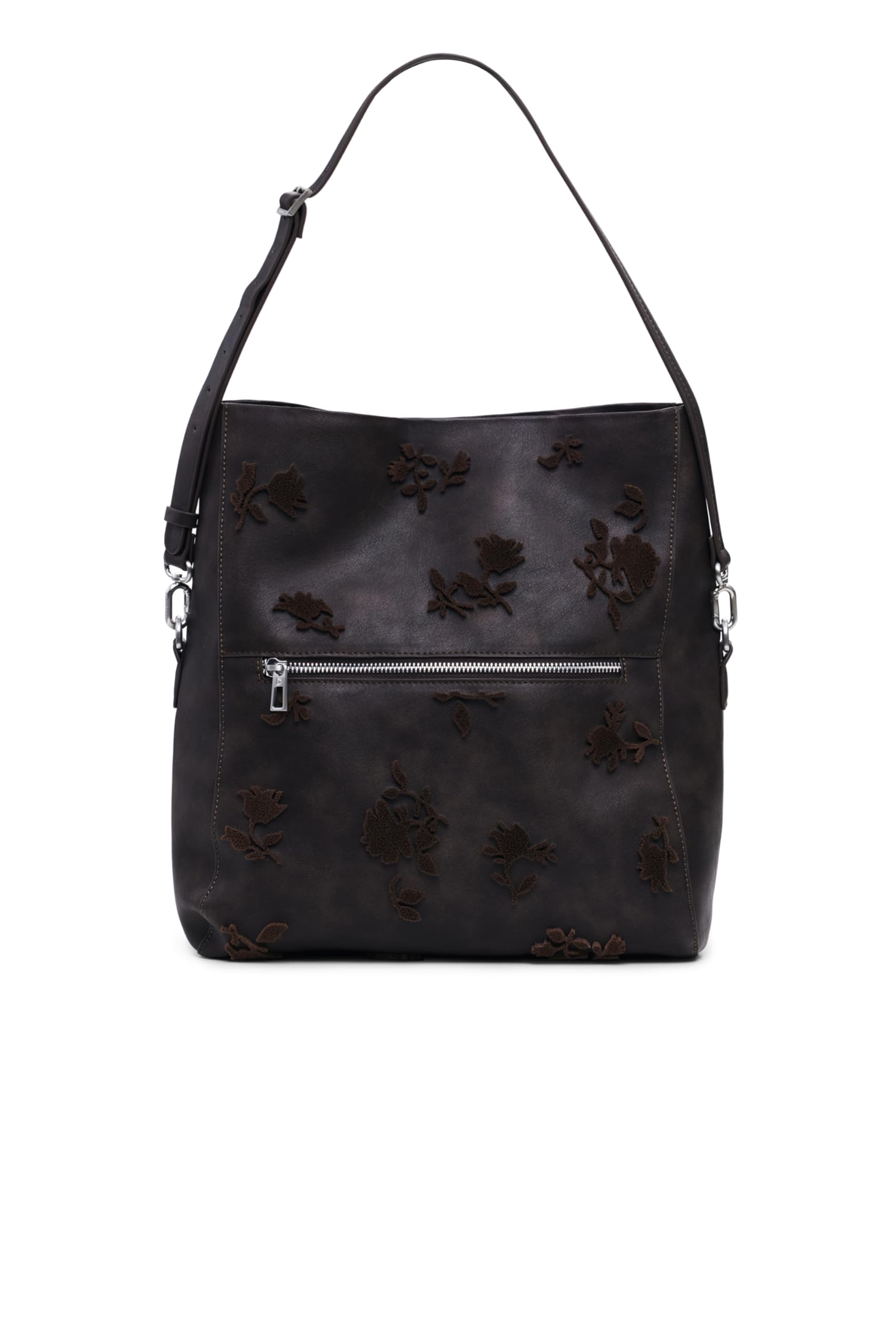 Desigual Torebka_Stencil, Handbag Women's, Brązowy brązowy