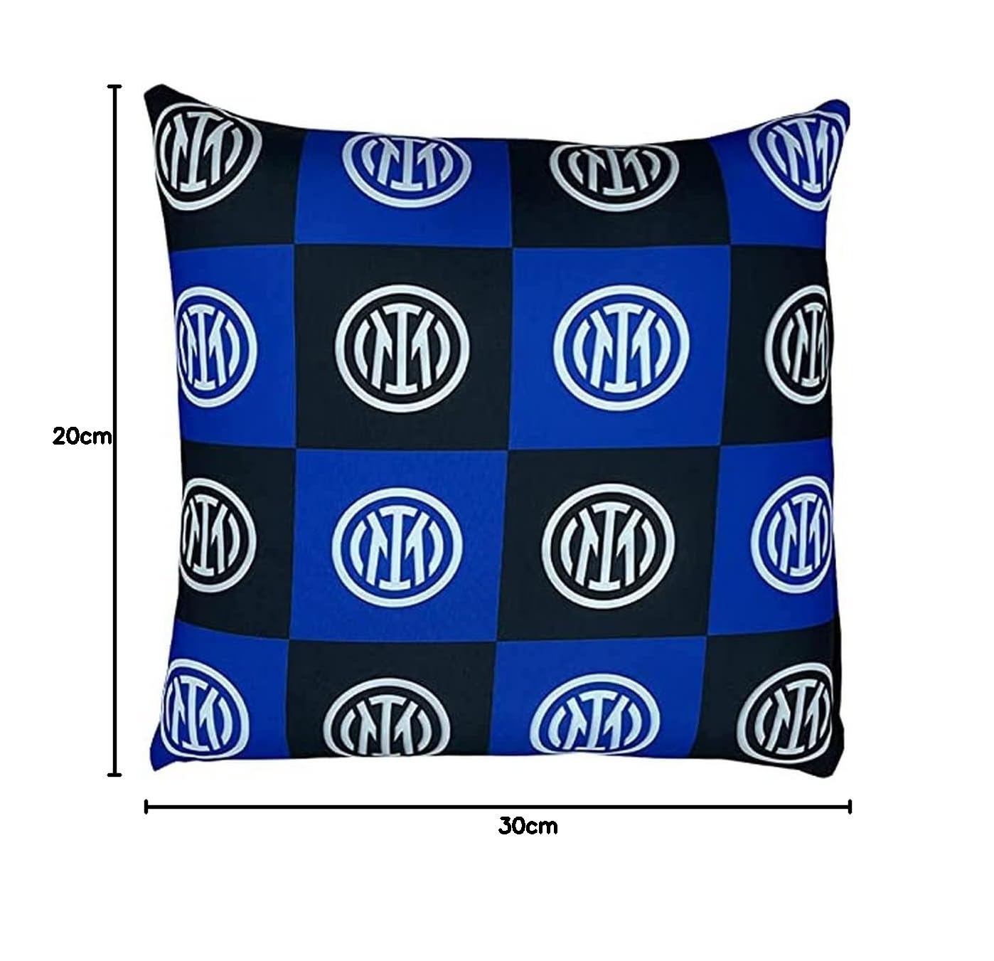 Cuscino Ufficiale Inter Milano - Design Con Logo E Scritta | Nero/blu/bianco | 100% Poliestere | Per Tifosi - Foto 3