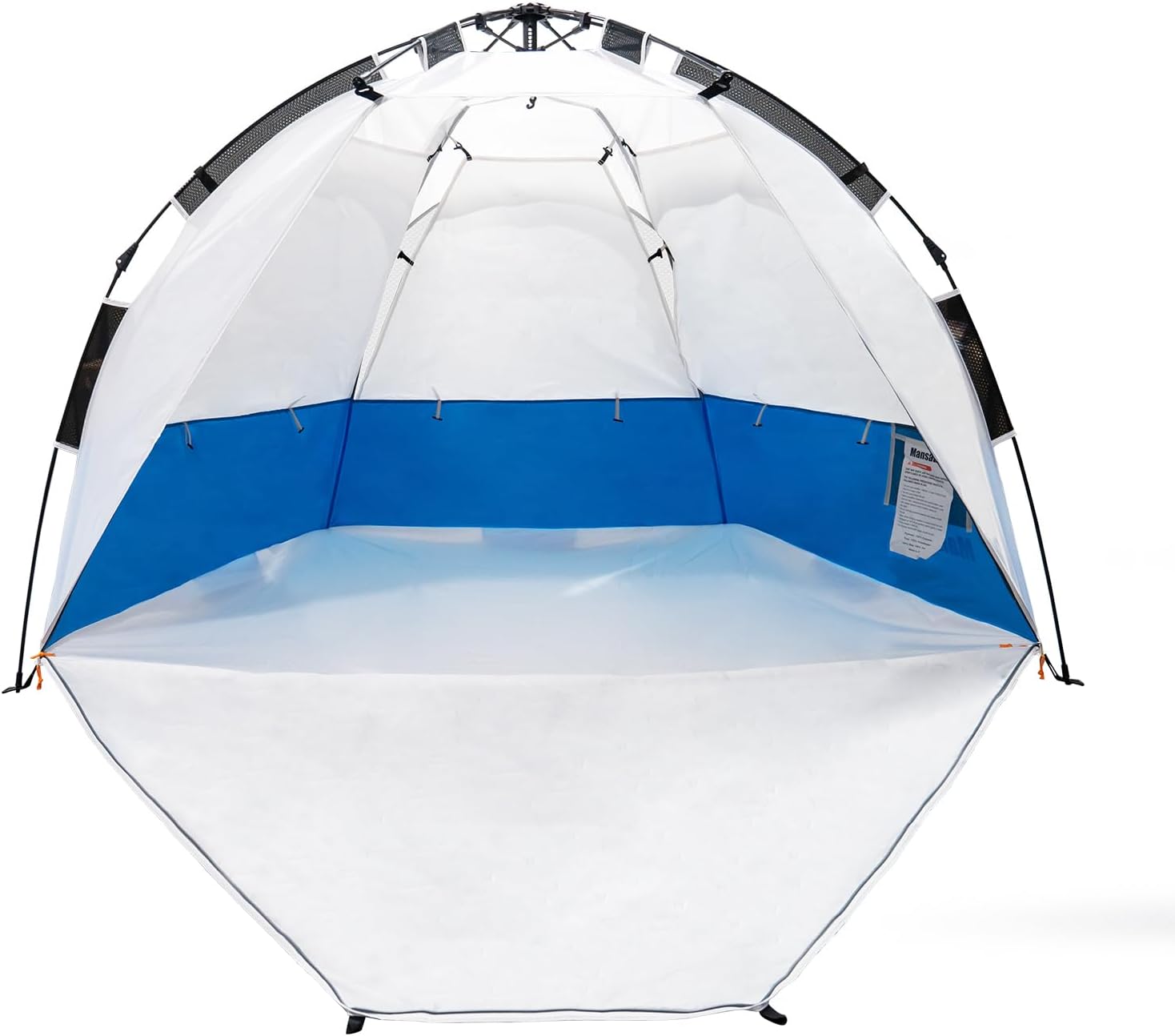 MANSADER ワンタッチテント サンシェード 2人~6人用 3面メッシュ窓設計 設営簡単 99%uvカット加工 日除け ビーチ/