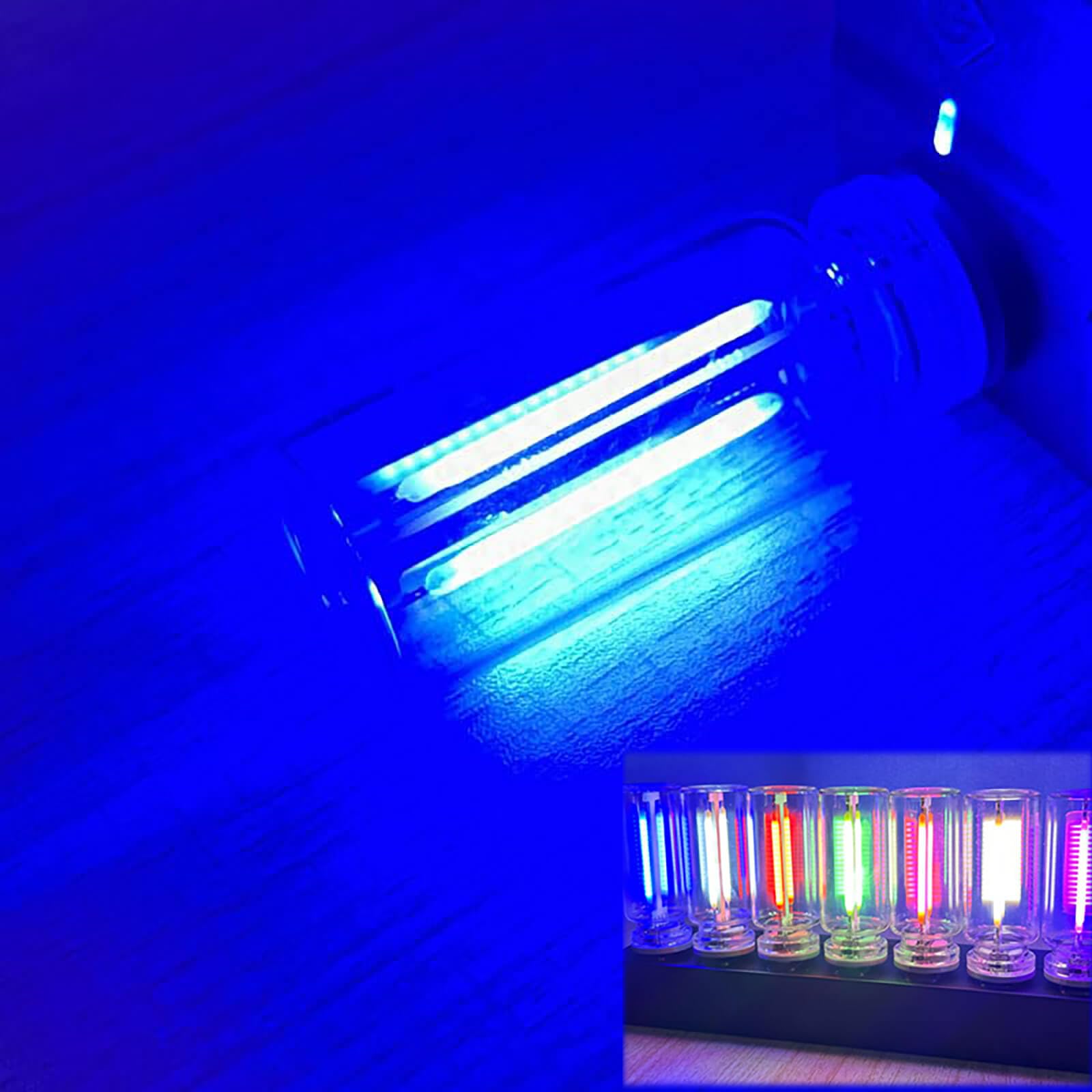 2 PCS Retro Car Lamp, Touch Adjustment Led Mini Light Bulb, 5V USB Adjustable Brightness Level, Non-Glaring Light for Driving Safety, Provides Ambient