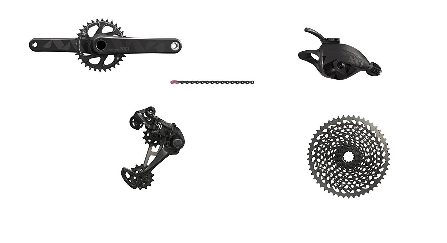 SRAM XX1 Eagle BB30 Boost 175 Black Edition 32T Chainring 10-50T czarna kaseta