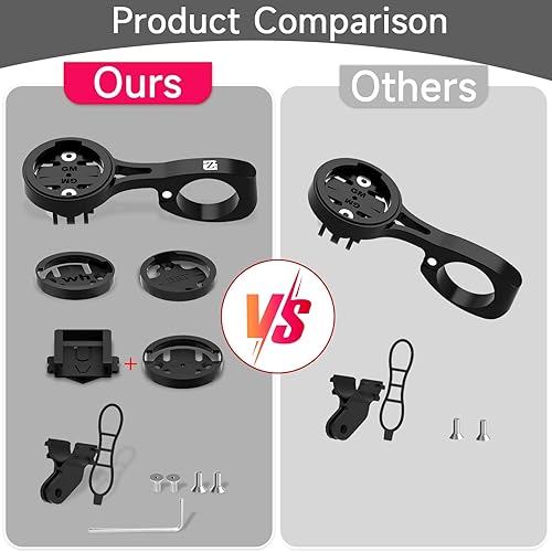 Miniatura 5 de Soporte de computadora GPS para bicicleta, soporte para computadora Aero Bar para bicicleta diseñado para manillares de 0.874 in y 0.882 in,