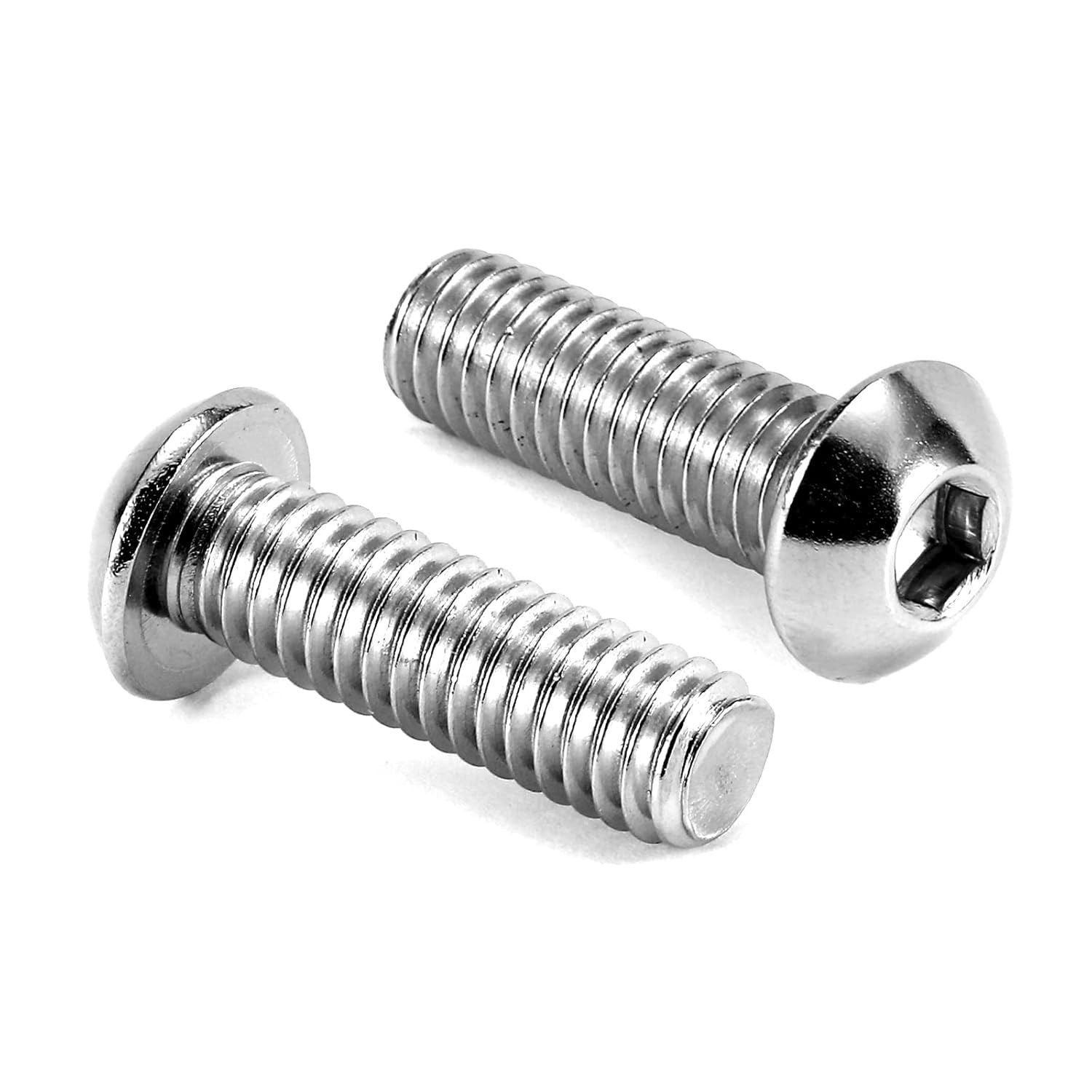 Rpi Shop - M5x12mm SS 304 Allen Button Screw, Fully Thread, Bright Finish, Allen Hex Socket Drive, SS Allen Button Screw - 10 Pcs-image-29