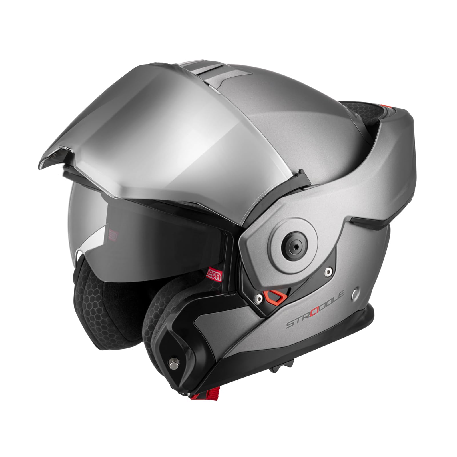 BEON Stradale Motorradhelm - Systemhelm Klapphelme mit Visier und Sonnenblende - Rollerhelm Sonnenblende - Motorrad Helm Damen & Herren - Integralhelm 180° Klappbar - XL