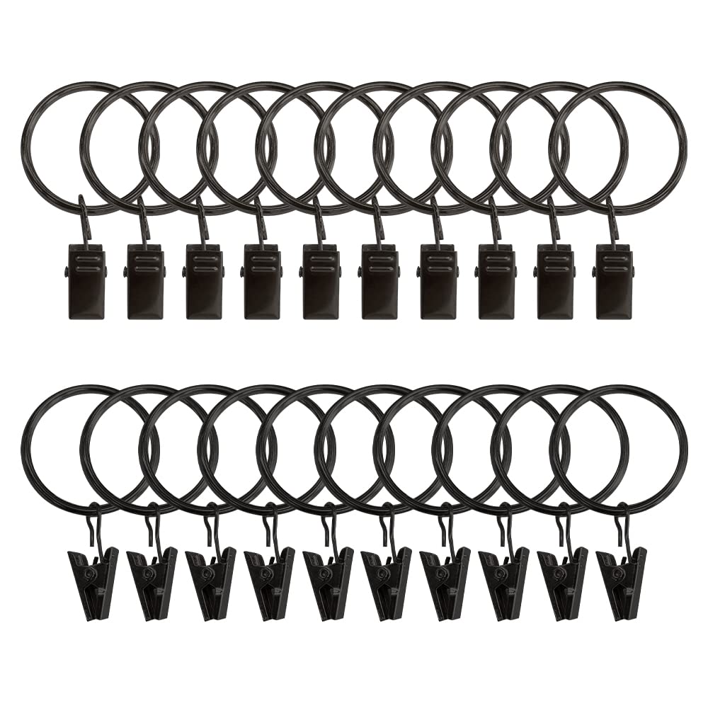 Confezione Da 50 Anelli Per Tende Da 38 Mm - Ganci In Metallo Per Aste Per Tende Fino A 35 Mm Di Diametro Argento 92910439