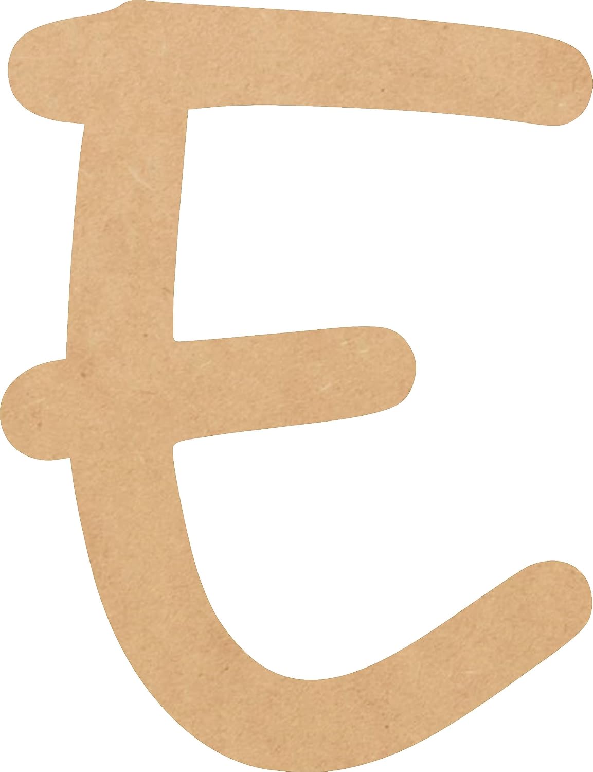 Wood Craft Letter Tall 4 Inch A Wooden Letter Unfinished Craft, Wood Alphabet for Nursery Room Decor, Bright CandyMdf Cutout
