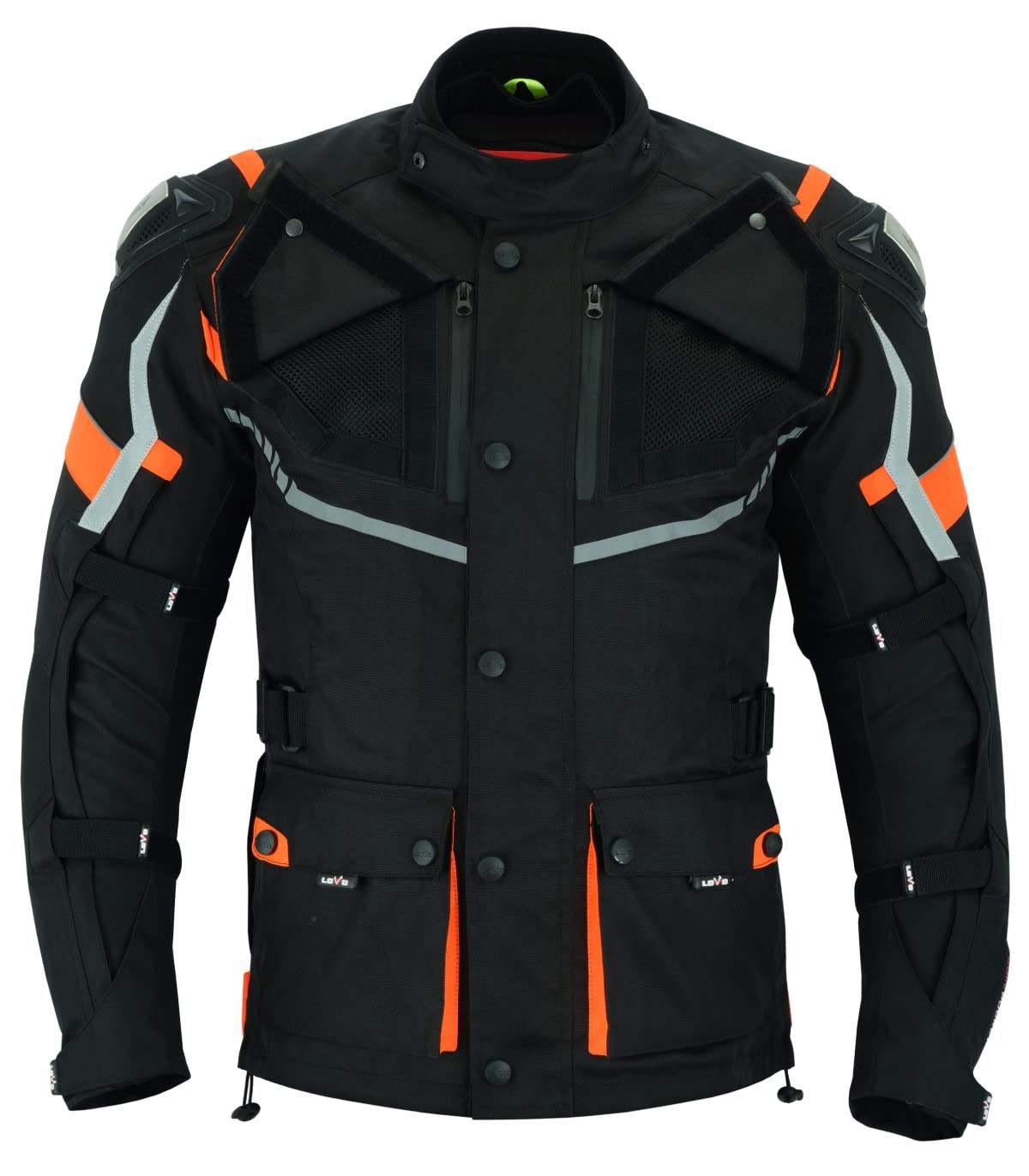 LOVO - Chaqueta Moto Tricapa 4 Estaciones Hombre - Cazadora de Alta Resistencia Longitud 3/4 - Chaqueta Moto Hombre Verano e Invierno con Protecciones - Ideal para el Día a Día y Escapadas