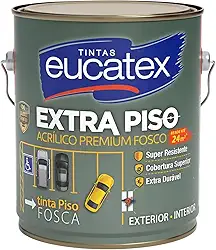 Tinta Para Piso De Cimento Eucatex Extra Premium 3,6 Litros (Cinza)