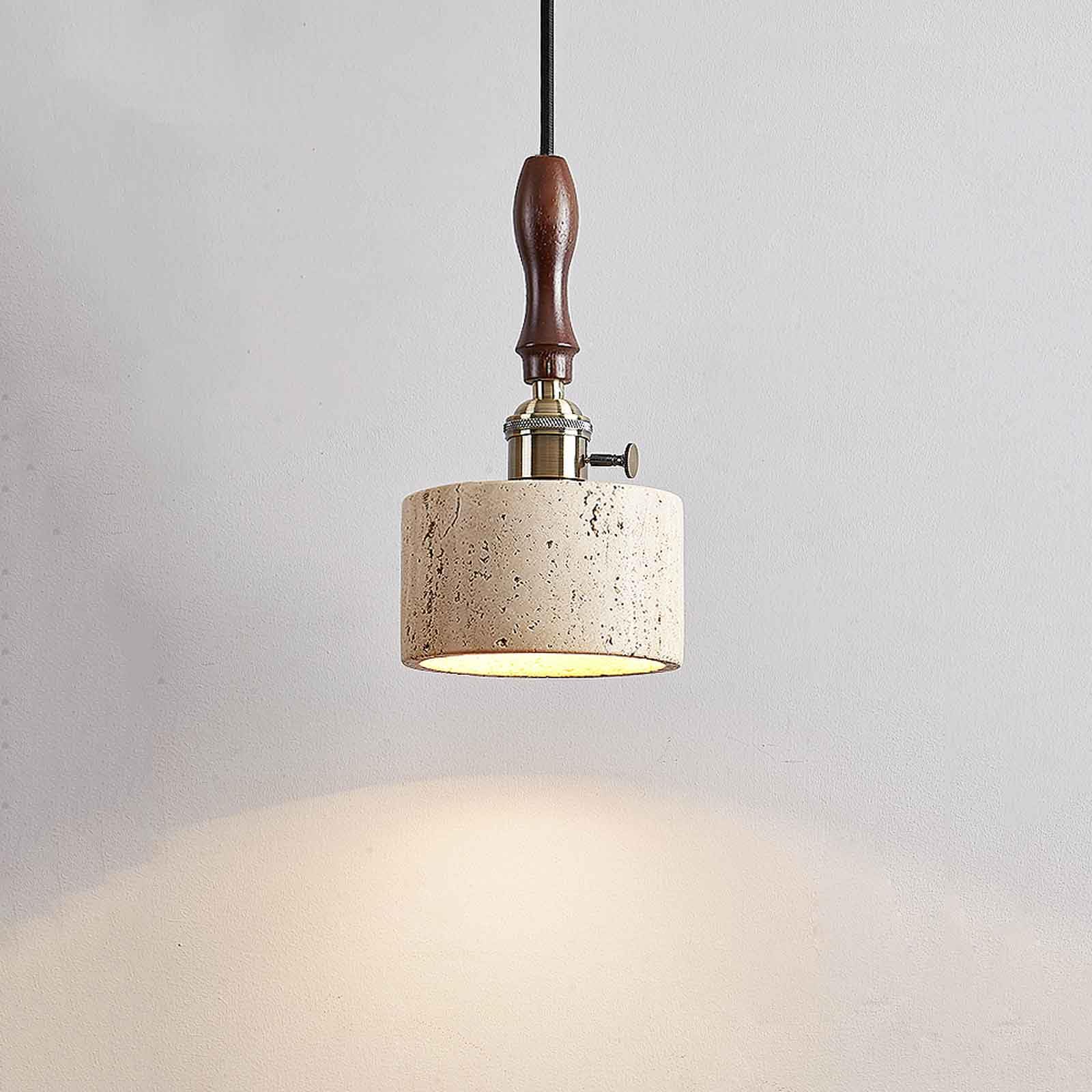 Luminaire Suspendu de Cuisine Japonais Wabi Sabi pour une Ambiance Chaleureuse sur Îlot Central