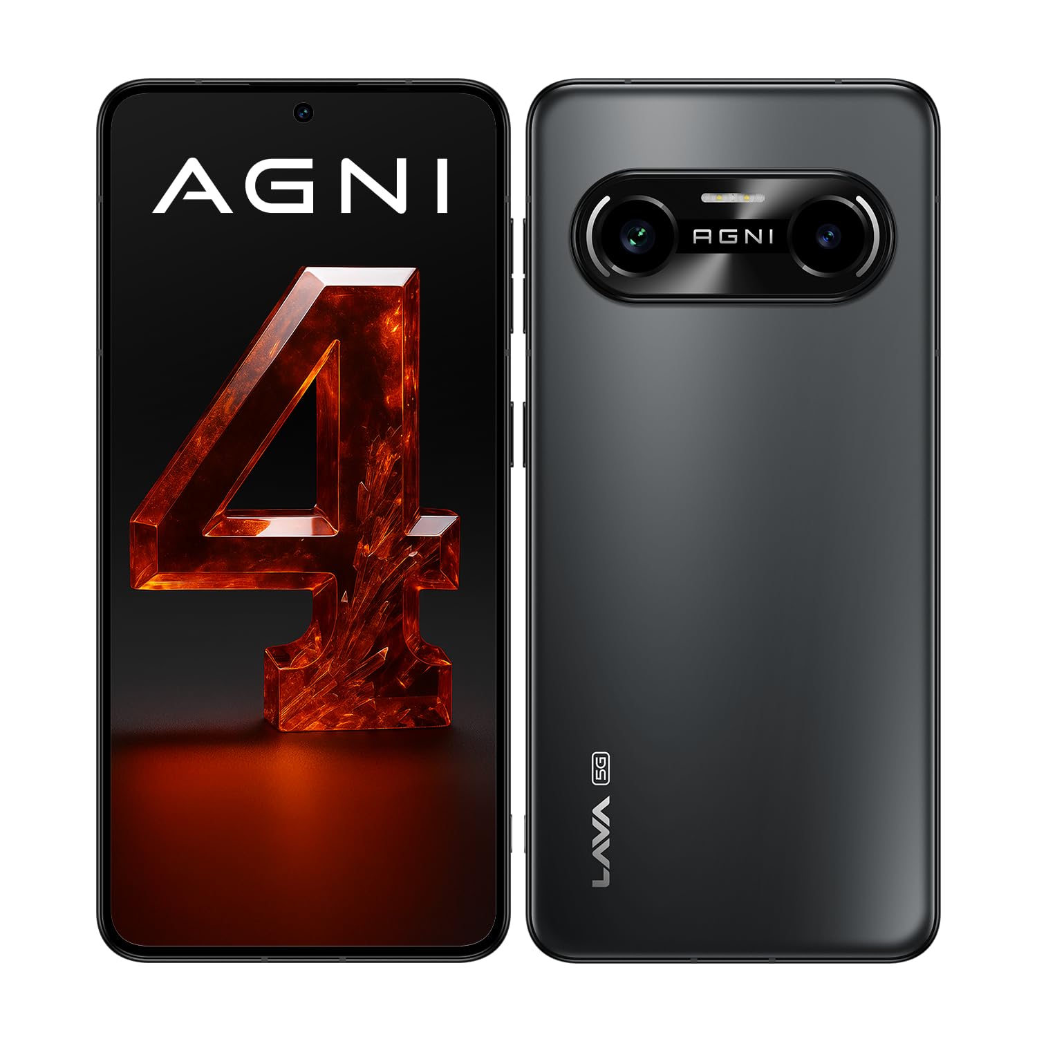Lava Agni 4 5G (8GB RAM, 256GB Storage, Phantom Black) | Metal Body | 
