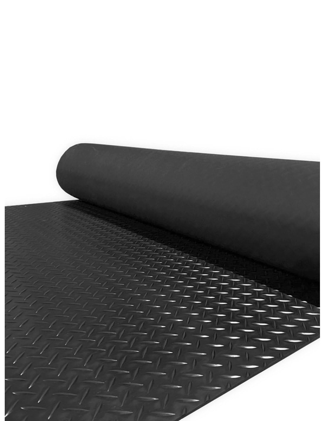 JARDIN202 - Suelo de caucho antideslizante Diamante - Rollo: 1,20x15 m.