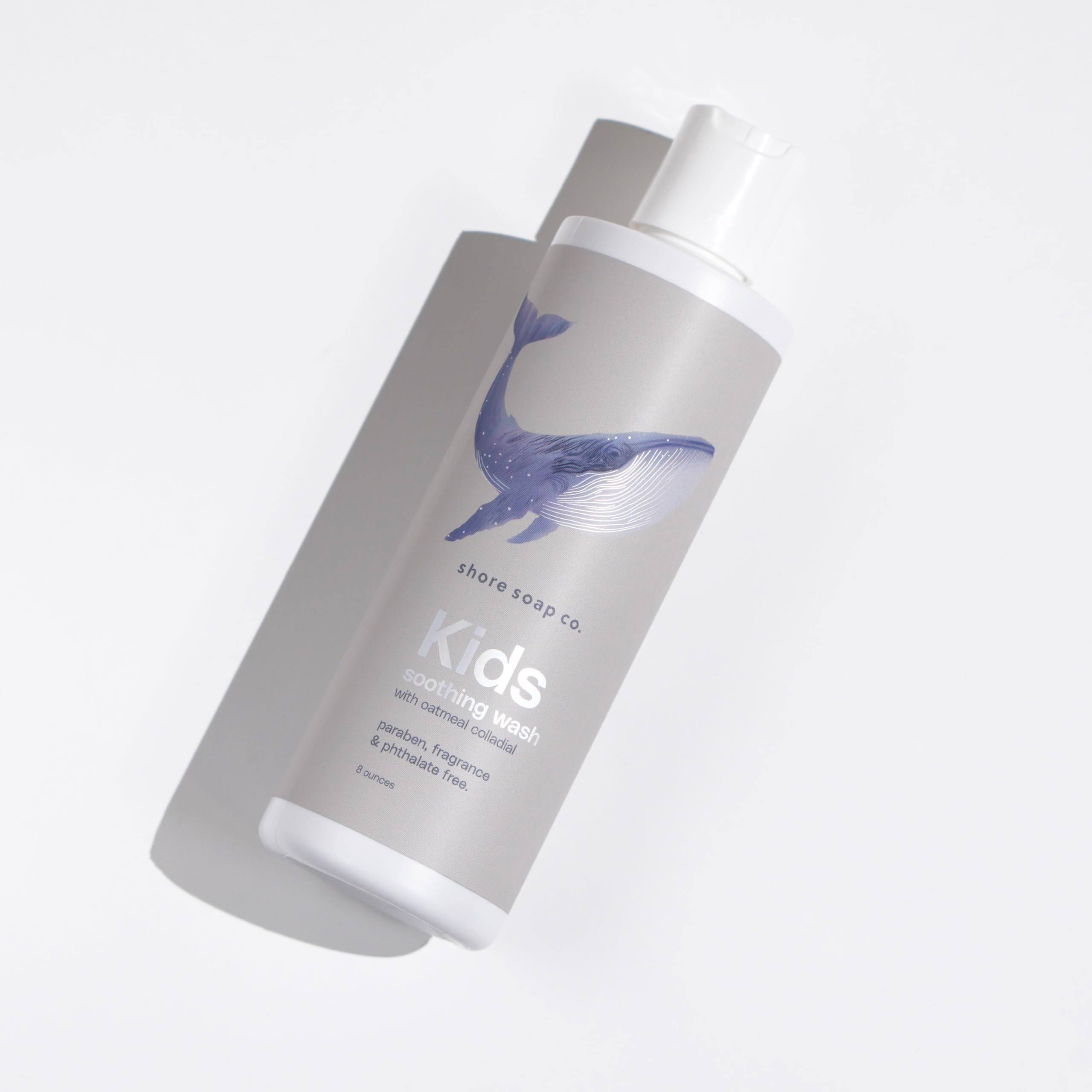 Shore Soap Co. Kids Soothing Body Wash, Lavender & Vanilla Scent, Tear-Free Formula with Aloe and Oatmeal Colladial