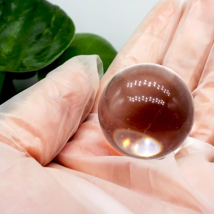 Amazon.co.jp: 完全天然水晶玉 約26-28mm 重さ約26-30g 厳選 上质 木製