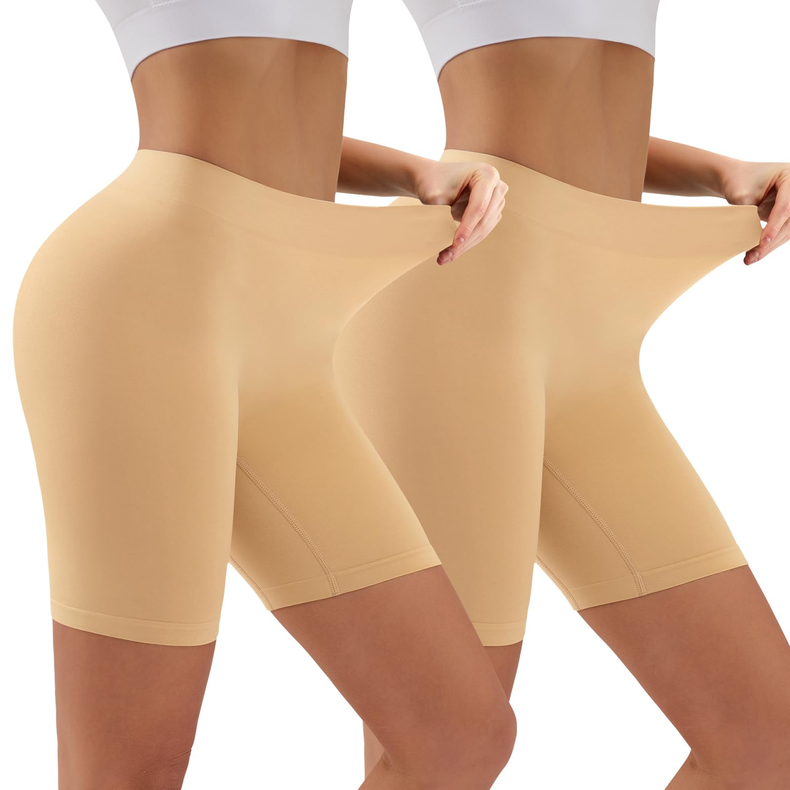 YADIFEN Radlerhose Damen Kurz Unterhose Hotpants Boxershorts Lange Frauen Panties Unterwäsche Damen Hoher Bund Shorts,Yoga, Party,Täglich Tragen