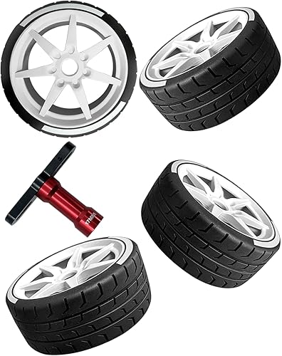 Neumáticos RC 2.9 para o ARRMA 18 Typhon 6s BLX, 17 Infracción 6S BLX, ilimitado, juego de neumáticos de rueda RC con llave de rueda, 4 neumáticos