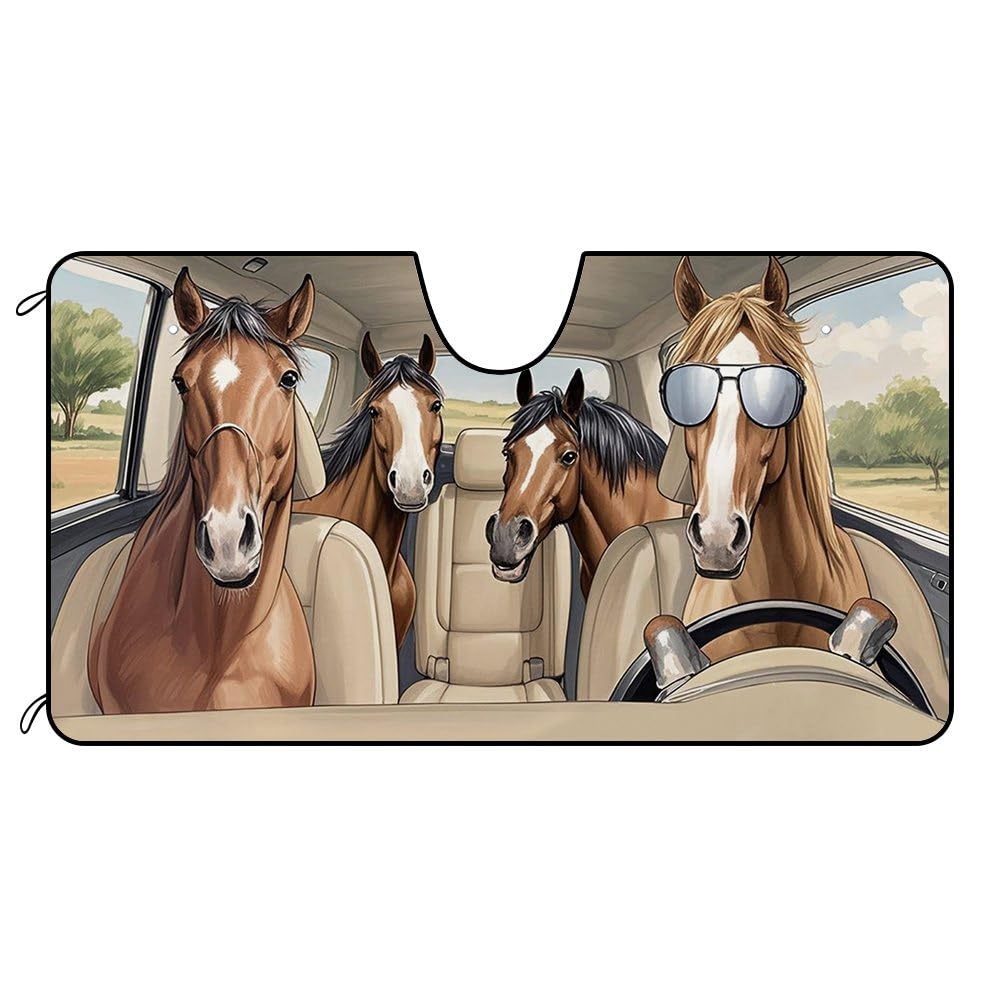 VOIV Parasole Auto Parabrezza per Renault Austral/City K-ZE/Duster/Kadjar/Kiger/Koleos, Blocca i Raggi UV Protezione Parasole, Parasole per Mantenere Il Veicolo Fresco e Senza Danni,80x145