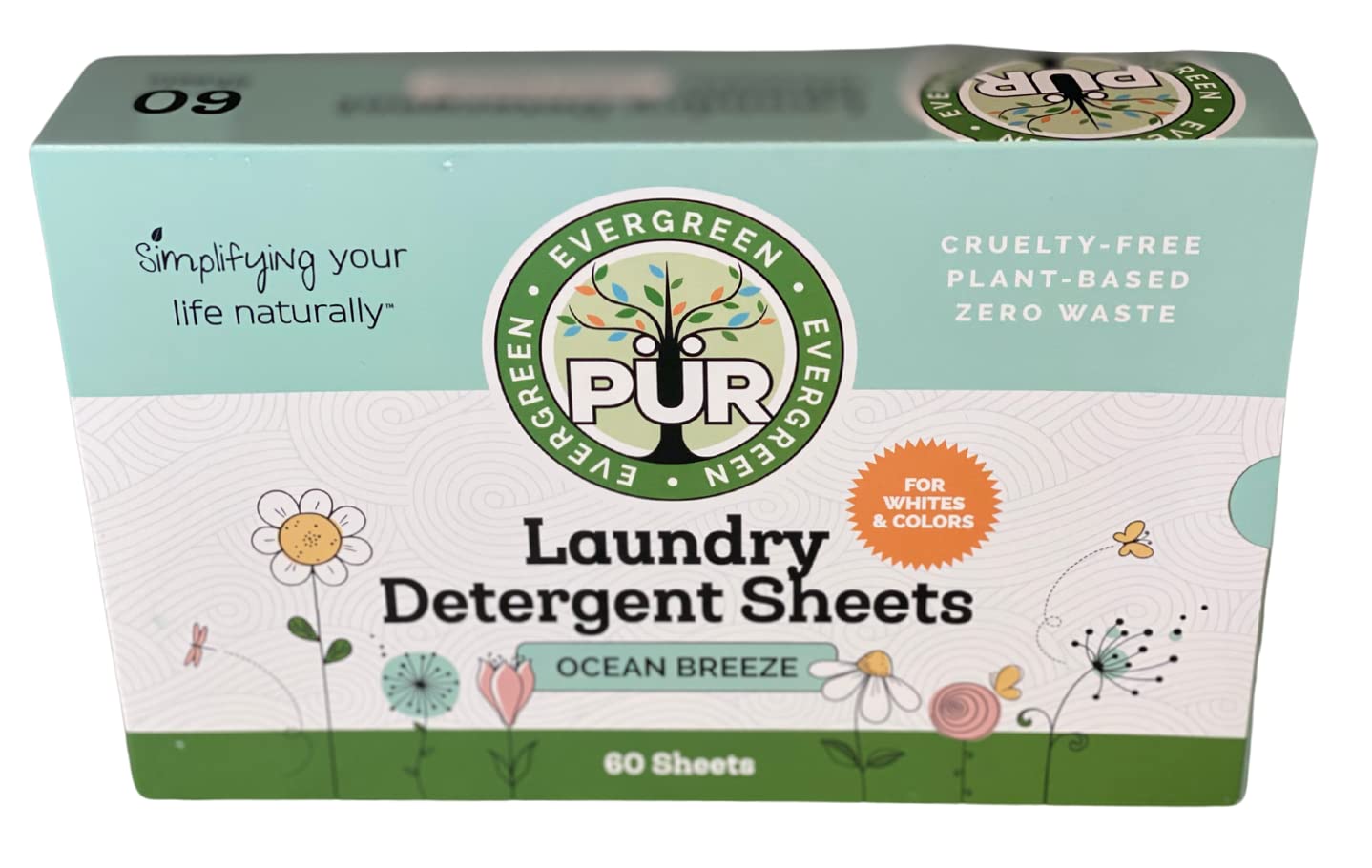 Laundry Detergent Sheets - Made in Sweden - Plant Based - Vegan - Up to 120 Loads - Zero Waste - Compostable - No Plastic (Ocean Breeze)