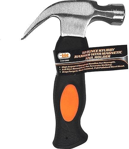 32380 Martillo rechoncho de 12 onzas – Juego de uñas magnéticas Lifetime Warra,