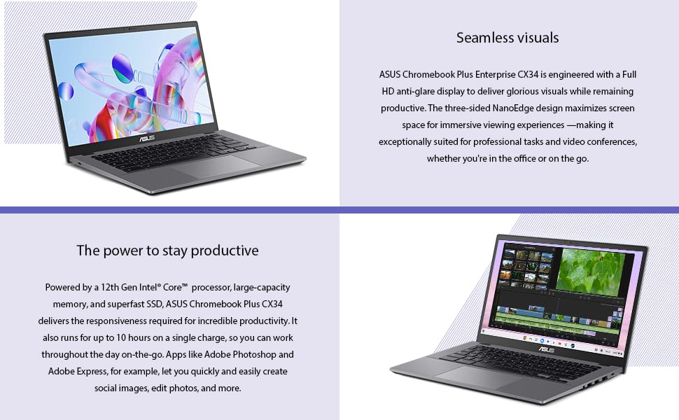 ASUS Chromebook Plus CX34 Laptop