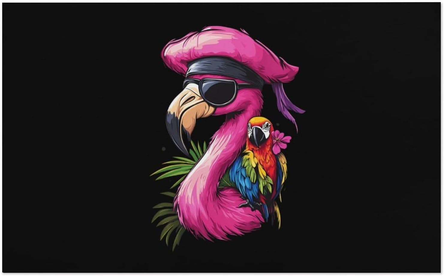 Cute Flamingo Parrot Bird Oversized Beach Towel Soft Absorbent Pool Bath Swim Towels for Adults Travel Vacation Gifts 130x80cm