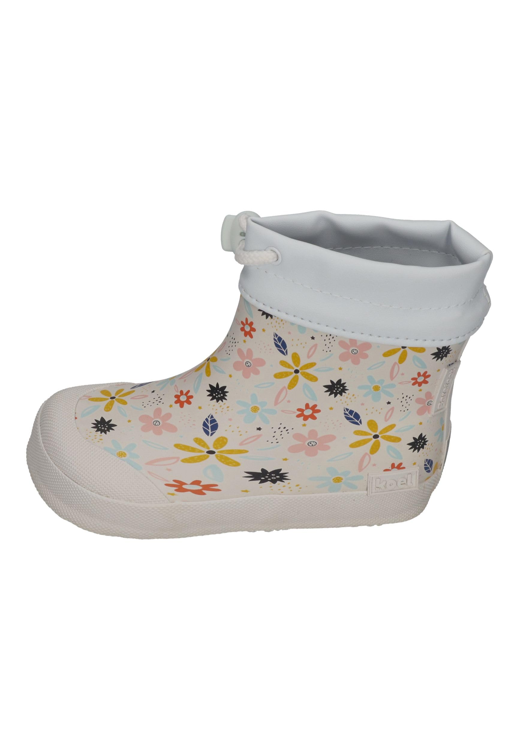 KOEL Barefoot Gummistiefel für Kleinkinder WELLIE Flowers White, Größe:20 EU