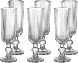 Haus Concept - Jogo de 6 Taças de Vidro Reluz para Espumante 150ml - Cristal