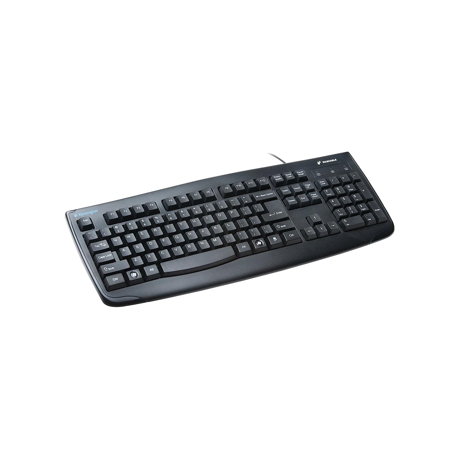 Amazon.com: Kensington Pro Fit USB Washable Keyboard, Black