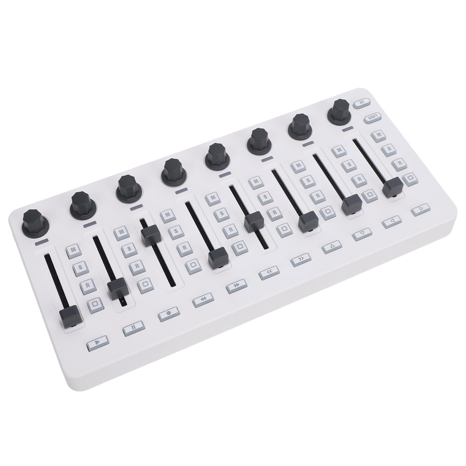 Professioneller MIDI -Controller -Mixer mit Bluetooth -USB -Konnektivität 8 Druckknöpfe 43 Steuerschlüsseln 8 Knöpfe tragbare Musikproduktionsausrüstung für Studio -DJs Musicians