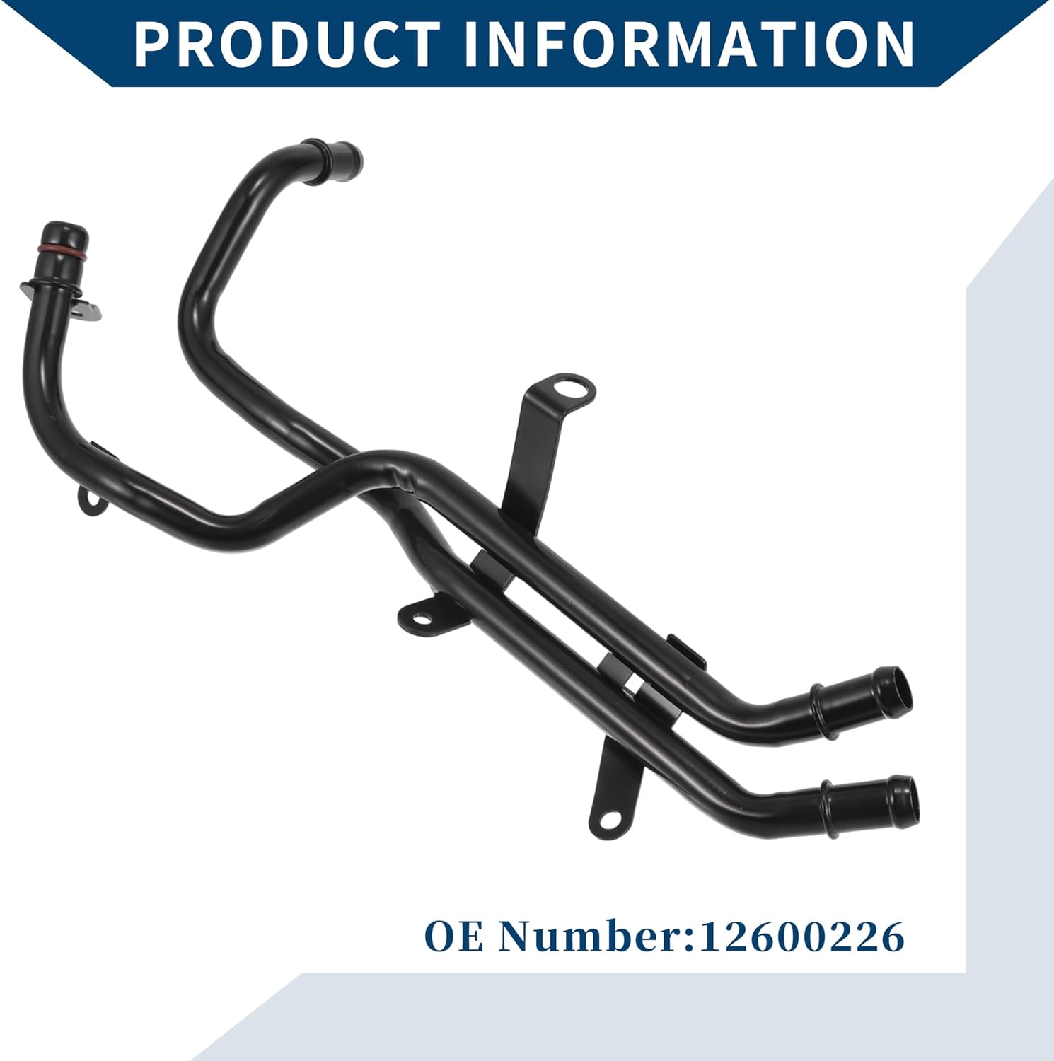 HVAC Heater Hose Pipe Line Assembly for Chevrolet Malibu 2006-2010 Engine Inlet Outlet Tube for Pontiac G6 2006-2010 for Saturn Aura 2007-2008 3.5L 3.9L No.12600226