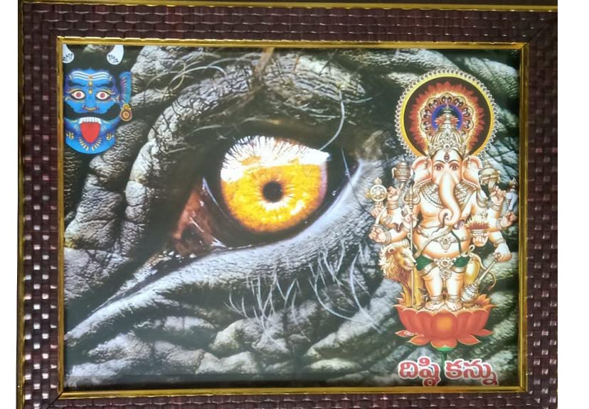 Buy Framtastic Elephant Eye Kanu Shubha Drishti Ganapathi for Home