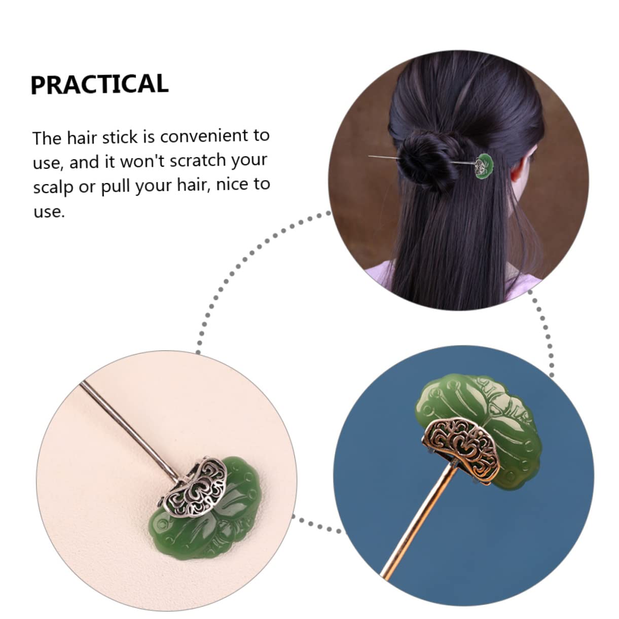 MAGICLULU 5 Stücke Retro Haar Stick Legierung Haar Toer Für Frauen Chinesische Essstäbchen Haar Dutt Pin Haar Zubehör Styling Werkzeug