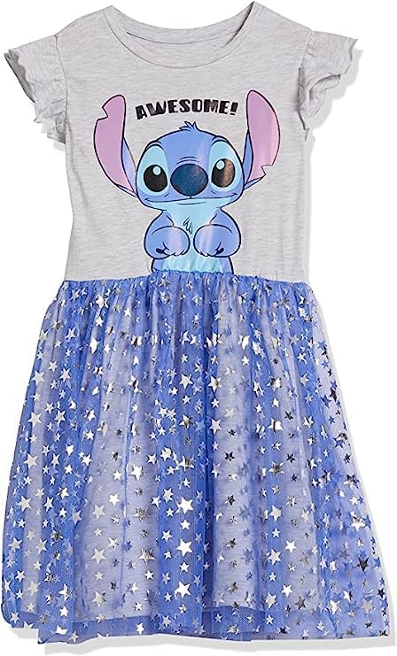 Robe Stitch fille en tulle bleu finie la corvée des tenues inconfortables
