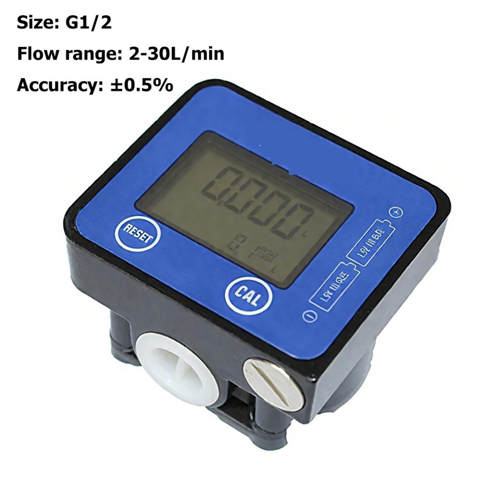 G1/2 Elektroniczny przepływomierz przekładniowy DN15 Precyzyjny wyświetlacz LCD Przepływomierz Wskaźnik przepływu Licznik czujnika oleju silnikowego,Trwała konstrukcja