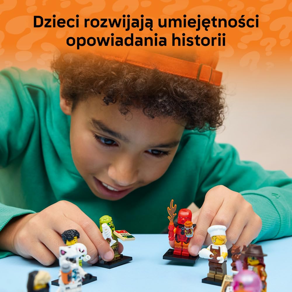 LEGO Minifigures Seria 29, tajemnicze pudełko, kolekcjonerska zabawka, figurki dla dzieci: bramkarz, czarownica, elfka z jednorożcem i nie tylko, 1 z 12 do zebrania, prezent dla 6-latków 71052
