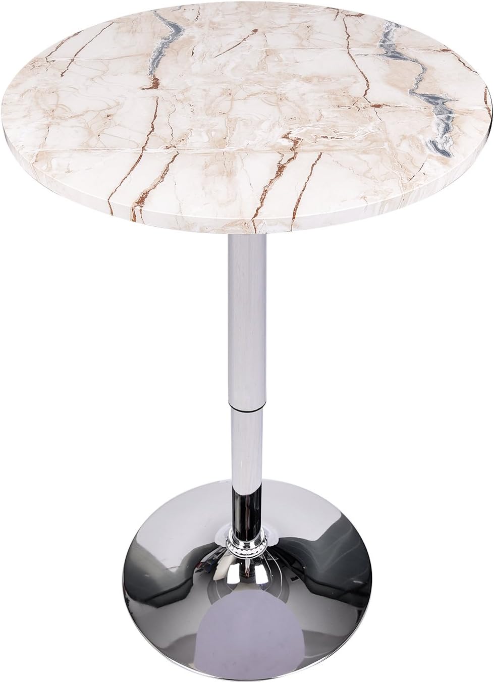 Adjustable Bar Table A A A Swivel List Price Round Marble Stripe Pub