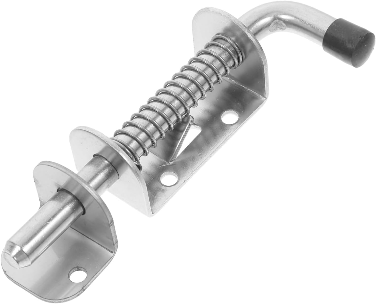 4pcs Stainless Steel Spring Loaded Latch Heavy Duty Locking Bolt for Gates Garages and Trailers Secure Sleek Design and User-Friendly