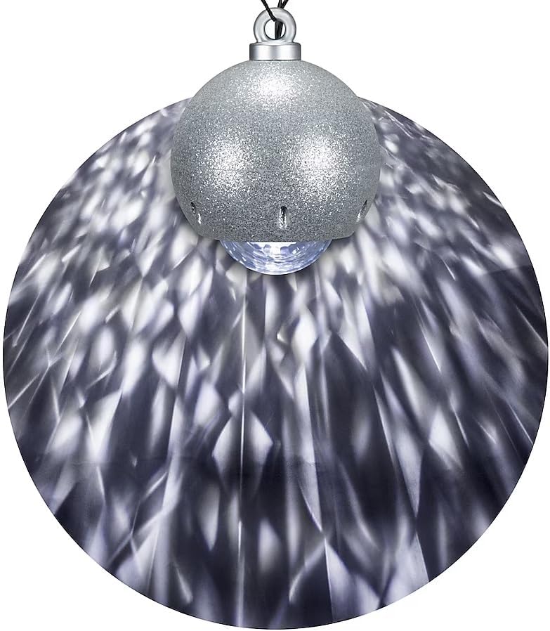 Gemmy LightShow Kaleidoscope Hanging Projection Ornament Multi-Function White
