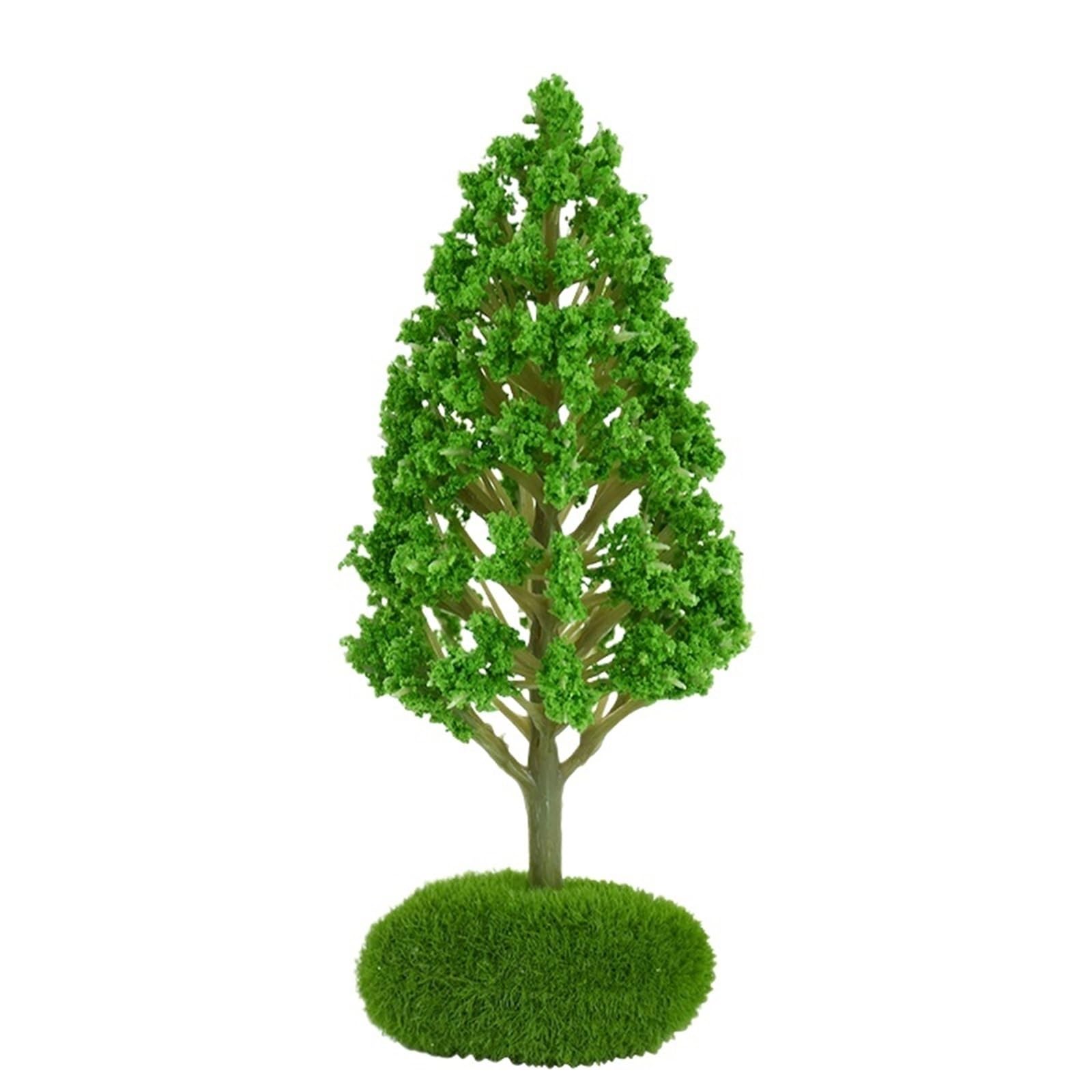 DUNSBY Model Trees 3pcs Simulation Mini Tree Model Green Scenery Landscape Sand Table DIY Ornament Miniature Miniatures(12.5x5cm)