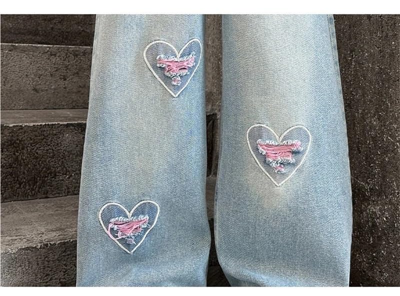 Vaqueros largos de mezclilla de verano for niñas, corte clásico ajustado, elásticos, suaves, cómodos for jugar, ligeros, ajustados, con diseño de pierna recta.